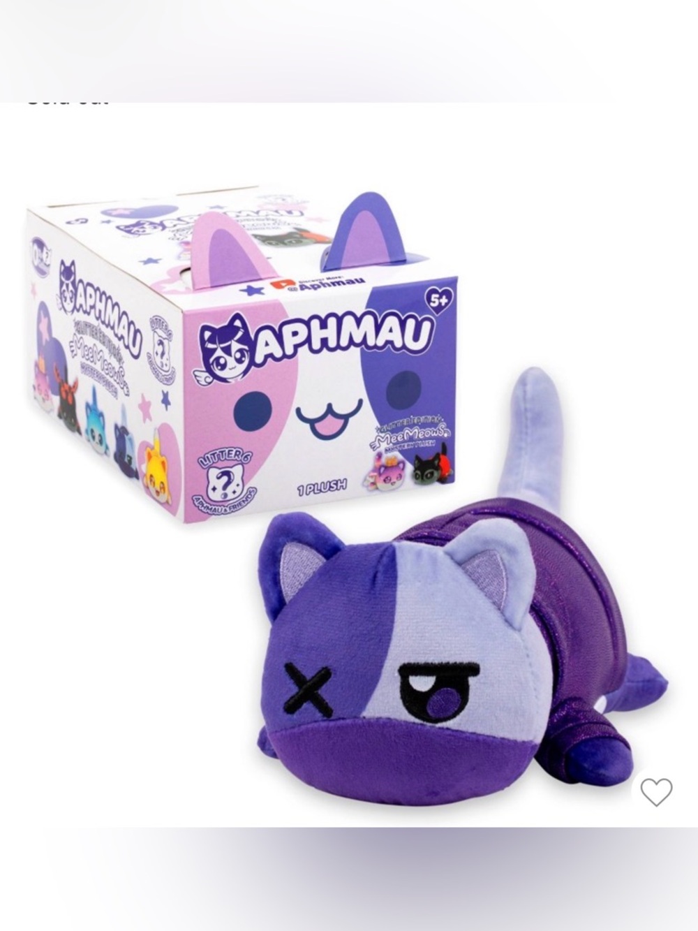 Aphmau MeeMeows Zane kitty cat plush.